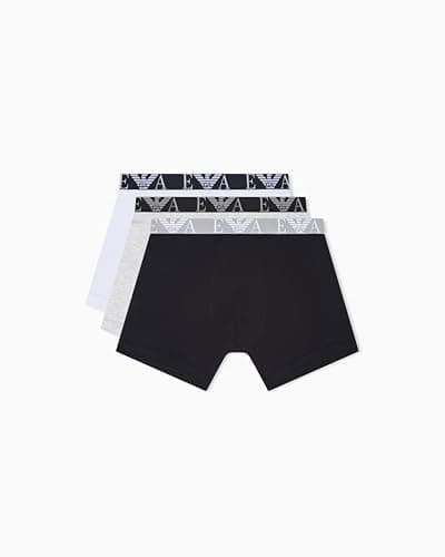 Image of Emporio Armani Men's Bold Monogram 3-Pack Boxer Black M