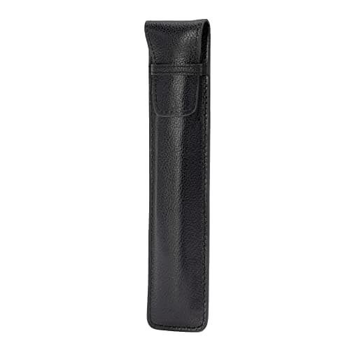 Image of TORRO Pencil Sleeve Compatible with Apple Pencil (Pro, USB-C, 2nd and 1st Generation) – Genuine Leather Apple Pencil Case with Microfibre Lining (Black)