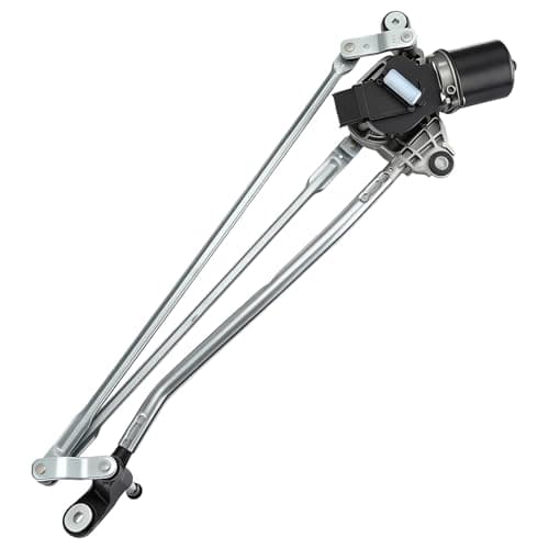 Image of GEARLEADER Front Wiper Motor & Linkage RHD Compatible with Dacia Sandero Sandero Stepway Logan Logan MCV 2012-2020, Replacement Windshield Wiper Motor Assembly 288006475R 288003099R 288002117R