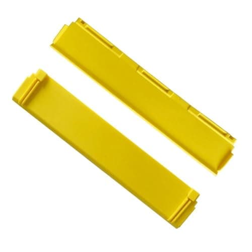 Image of 2-Pack 170mm Replacement Rubber Squeegee Blades for Kärcher WV6 Window Vacuum - Streak-Free Cleaning, Easy-Install Yellow Wipers