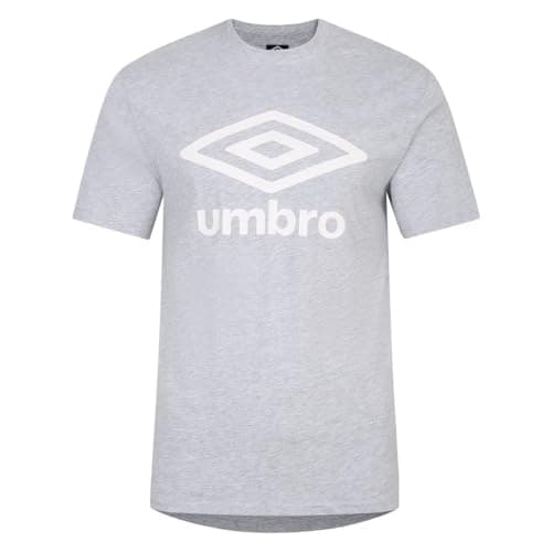 Image of Umbro Mens Team T-Shirt (M) (Grey Marl/White)