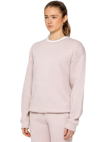 Image of BRAND KRUZE Womens Oversized Long Sleeve Sweatshirt Ladies Soft Sweat Jumper (UK, Alpha, XL, Regular, Regular, Baby Pink)