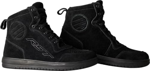 Image of RST Women's HiTop Moto Motorcycle Riding Shoes (Black, US 10)
