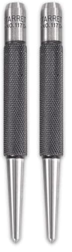 Image of Starrett 117D Centre Punch With Round Shank, 4" Length, 5/32" Tapered Point Diameter (Pack of 2)