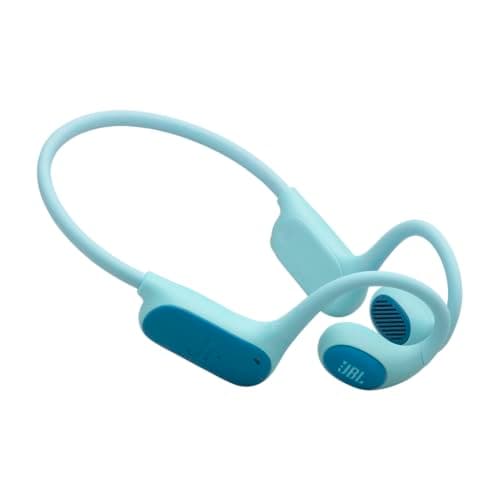 Image of JBL Junior Free Wireless Open-Ear Kids Headphones, Lightweight & Durable Kid-Friendly Design, Up to 10-Hour Battery Life, Parental Controls, JBL OpenSound & Safe Sound Technology for Children, Teal