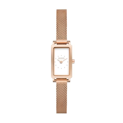 Image of SKAGEN Hagen Watch for Women, Quartz Two Hand Movement with Stainless Steel or Leather Strap