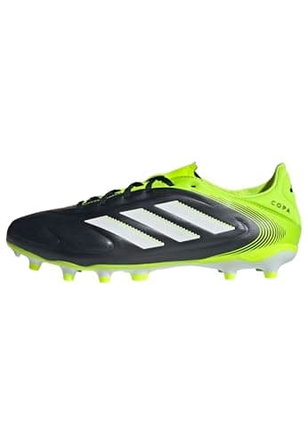 Image of adidas Unisex COPA Pure III League Firm Ground/Multi Ground Football Boots, Core Black/Cloud White/Lucid Lemon, 12 UK