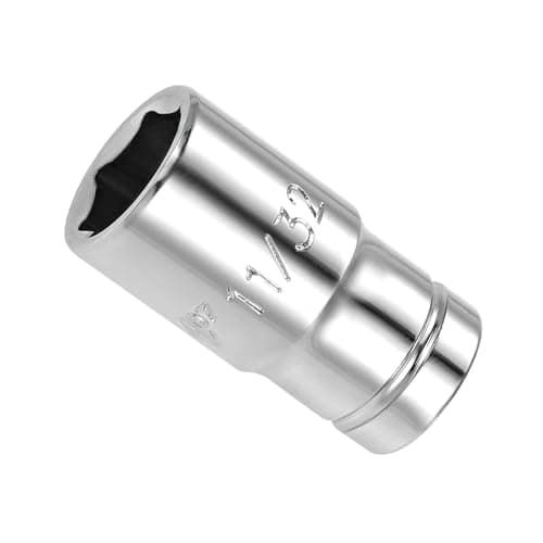 Image of CoCud 6-Point Socket, 1/4" Drive 11/32" Deep, Polished Chromed CR-V SAE Standard Shallow Impact Socket - (Applications: for Ratchet Torque Electric Wrenches Car Repair), 1-Pieces