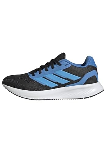 Image of adidas Unisex Kids RUNFALCON 5 Shoes Junior, core Black/Lucid Aquamarine/Lucid Ray Blue, 3 UK