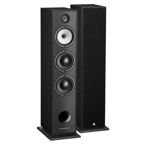 Image of Triangle - BOREA BR08 Hi-Fi Floorstanding Speakers - Power handling 150W - Efficiency 92 dB/W/m - 16cm drivers - Versatile Music and Home Cinema - 206 x 1020 x 314 mm - Black (Pair)