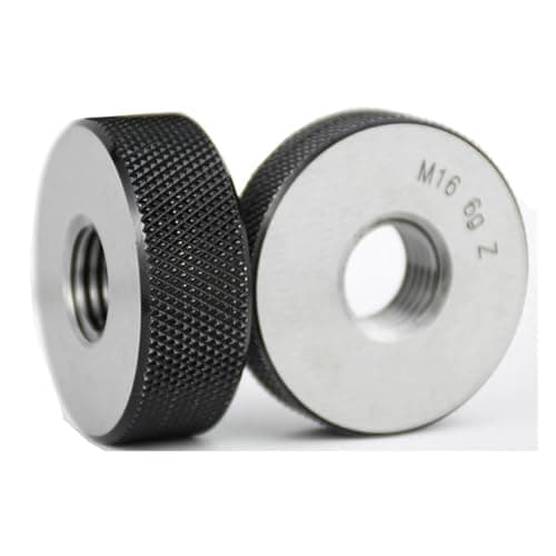 Image of M14 M15 M16 M18 M20 Thread Ring Gauge Set - High Precision 6G-6H GO-NOGO Measuring Tools for Internal Thread Size Testing - 2pcs(M14x2.0)