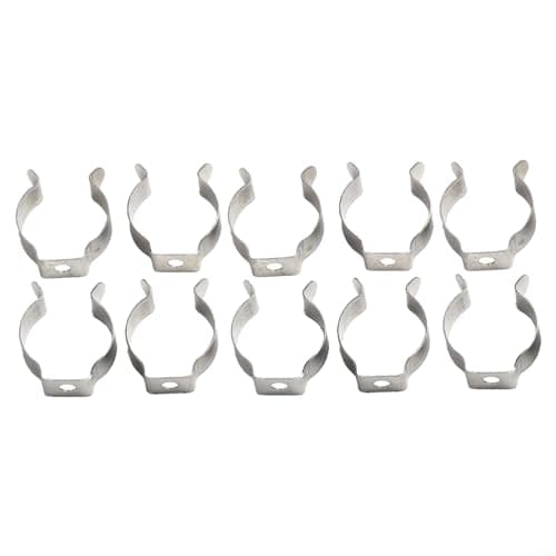 Image of 10Pcs Spring Terry Clips, Heavy Duty Open Type Spring Steel Tool Clips, for Garage Storage Cabinets, Tool Storage Terry Clip(16mm)