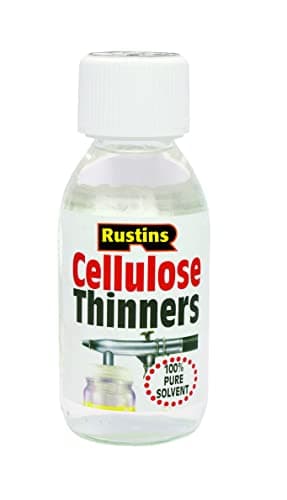 Image of Rustins Cellulose Thinners 125ml -– Professional Solvent for Cellulose Paints and Lacquers; Cleans Brushes, Spray Guns and Equipment; Fast-Evaporating Formula in Various Sizes