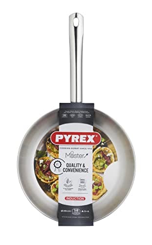 Image of Pyrex 26cm Stainless Steel Frying Pan