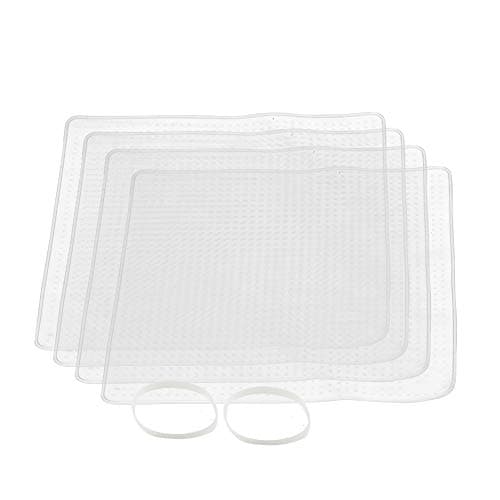 Image of MasterClass Silicone Stretch Lids, 4 Piece Set of 19.5cm Square Food Covers, An Eco Friendly Reusable BPA Alternative to Cling Film