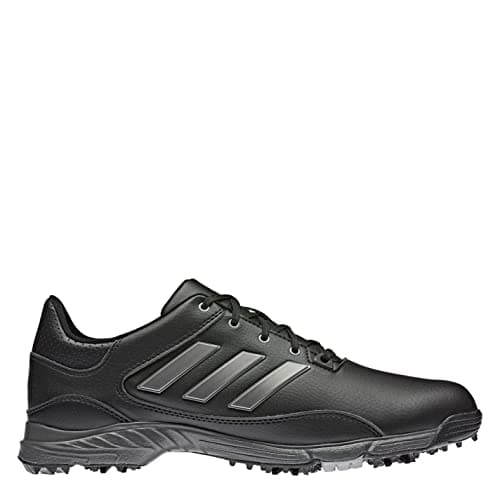 Image of adidas Golflite Golf Shoes Mens Gents Spiked Laces Fastened Comfortable Fit Black UK 10 (45)