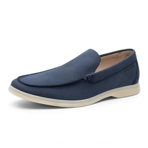 Image of Bruno Marc Men's Loafer - Slip-On Driving Shoes with Memory Foam Insole, Classic British Design, Comfortable Casual & Business Footwear,Size 8,Dark Blue,BMUMLS2516