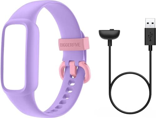 Image of BIGGERFIVE Charging Cable and Adjustable Replacement Straps, Compatible Vigor 2 L Kids Fitness Tracker