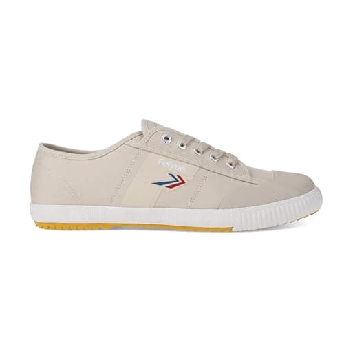 Image of Feiyue Fe Lo 1920 RF Canvas Sneaker - Classic Low-Top Unisex Trainers - Lightweight and Durable Casual Shoes (Bone/Whisper White, UK Footwear Size System, Adult, Men, Numeric, Medium, 7)