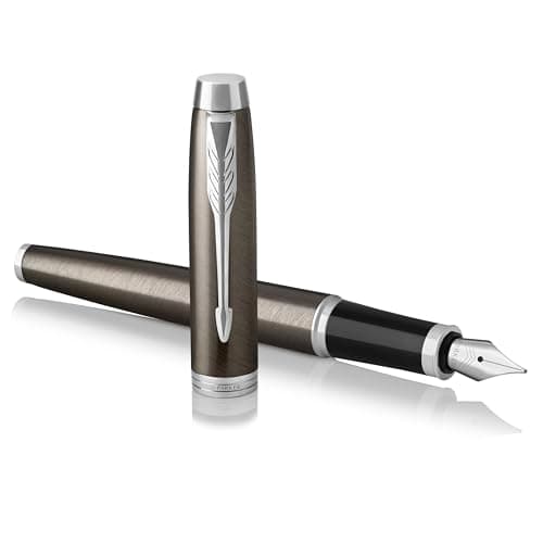 Image of Parker IM Fountain Pen | Dark Espresso | Medium Nib with Blue Ink Refill | Gift Box
