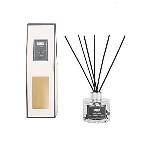Image of Sleepdown Halo Reed Diffuser - Earl Grey and Cucumber - 100ml - Up to 5 Weeks of Fragrance