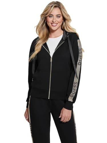 Image of Guess JBLK Jet Black a996 Jeans Studs Sweatshirt, Black, S