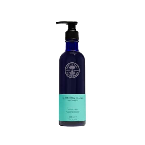 Image of Neal's Yard Remedies Geranium & Orange Hand Wash - Pump | Organic Hand Wash with Geranium and Orange Essential Oils | Vegan Hand Wash Made with Organic Ingredients | 200ml
