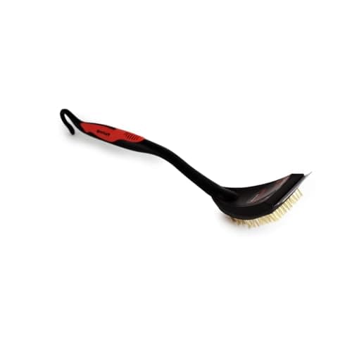 Image of Bentley Bbq Grill Cleaning Brush With Steel Scraper - Red