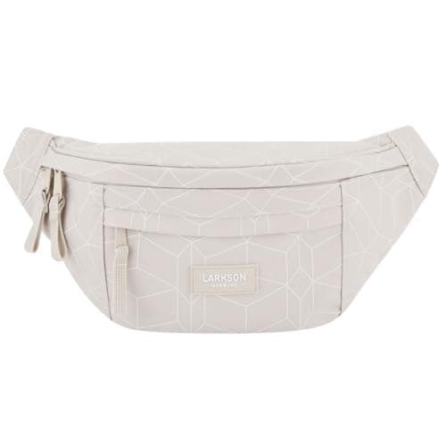 Image of LARKSON Bum Bag Women & Men Beige - Ole - Bumbag for Outdoor Travel City - Fashion Waist Packs Festivals - Fanny Pack - Water-Repellent