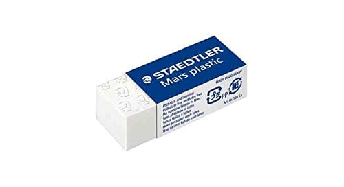 Image of Staedtler - Mars Plastic - Pack of 6 Mini Rubber Erasers - White