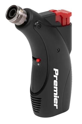 Image of Sealey Premier Micro Butane Hot Air Blower/Heating Torch with Heat Shrink Tube, Dual Action, Flameless – AK2974