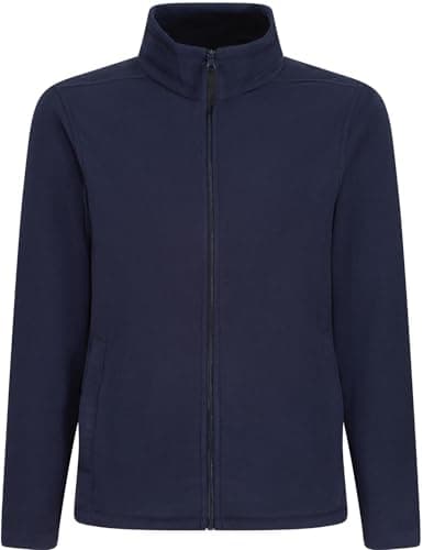 Image of Regatta Professional Mens Micro Zip Full Zip Fleece Jacket (UK, Alpha, L, Regular, Regular, Dark Navy)