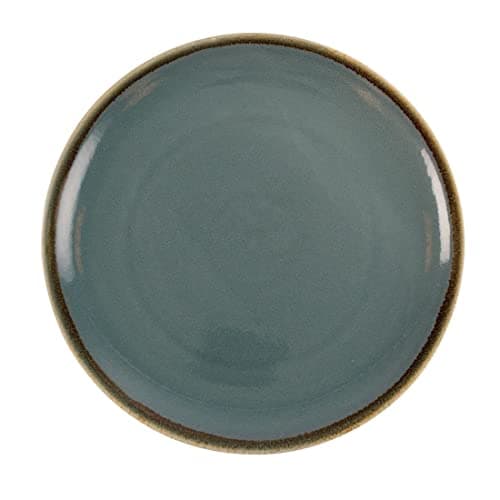 Image of Olympia Kiln Round Plate Ocean 280mm 11 Rimmed Kitchen Serving Dishes 4pc