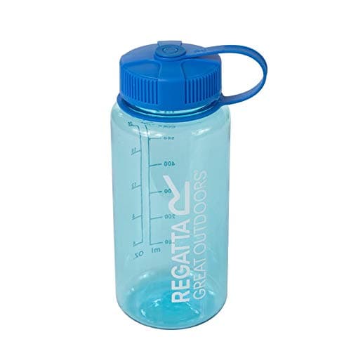 Image of Regatta Tritan Water Bottle 0.35L Blue One Size Flip-Open Lid Measurement Markers