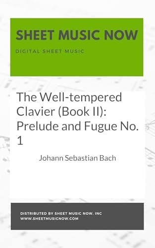 Image of The Well-tempered Clavier (Book II): Prelude and Fugue No. 1