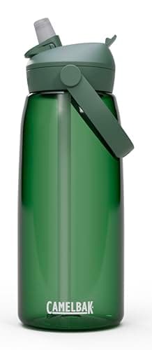 Image of Camelbak THRIVE FLIP STRAW 950ml – sport bottle – on-the-go flow valve – dust cover – swivel handle – ideal for hiking – Forest Green, size: OS