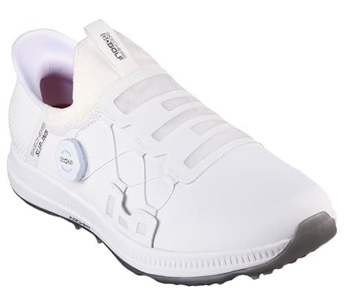 Image of Skechers Mens Go Golf Elite 5 Slip in Golf Shoes - White - UK 8