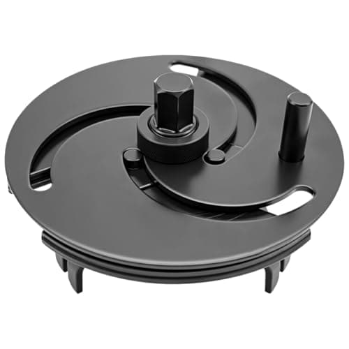 Image of ZKTOOL Universal Fuel Tank Cap Wrench, 3-Jaw Adjustable Fuel Tank Lid Wrench, Fuel Pump Cover Removal Tool, 87mm-170mm