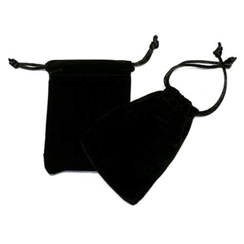 Image of CrystalAge Velvet Gift Pouch - Black (9.5cm x 7cm)