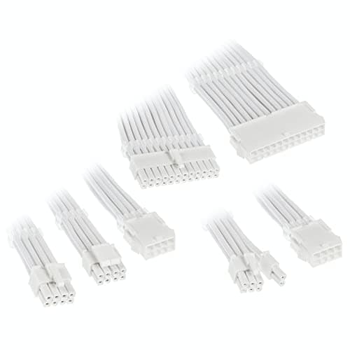 Image of Kolink Core Adept Braided Cable Extension Kit - Brilliant White