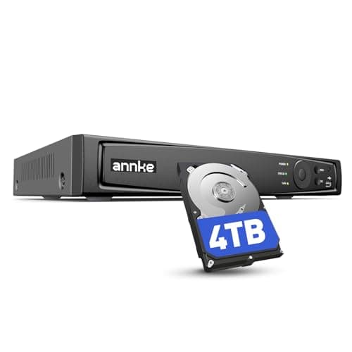 Image of ANNKE 4K PoE NVR, 8 Channel CCTV Camera System Supports 12MP/8MP/6MP/5MP/4MP/3K HD PoE IP Camera, Network Video Recorder for 24/7 Surveillance Recording (HDD Not Included)
