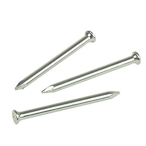 Image of Merriway BH02500 (25 Pcs) Hardened Ribbed Concrete Hard Wall Masonry Nail, 3.0 x 65mm (1/8 inch x 2.1/2 inch) - Pack of 25 Pieces, Silver