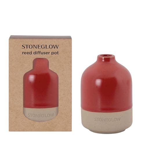 Image of Stoneglow Elements Collection - Fire - Red Ceramic Diffuser Pot