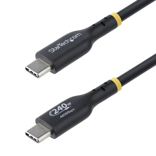 Image of StarTech.com 4m USB-C Charging Cable, USB-IF Certified USB C Cable, 240W PD EPR, USB 2.0 Type-C Laptop Charger Cord, M/M