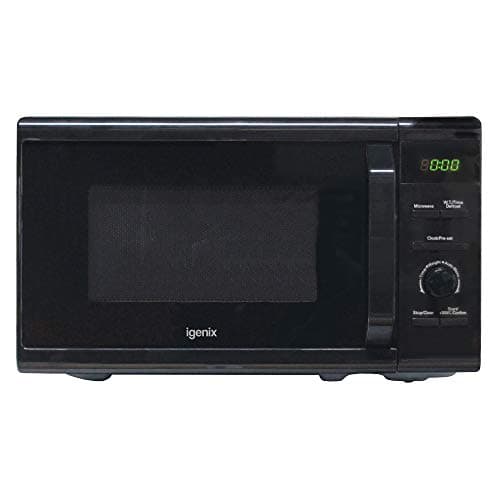 Image of Igenix IG2097 800W Digital Microwave, 5 Power Levels & 8 Auto Cooking Programmes, 95 Minute Timer & LED Display, Black