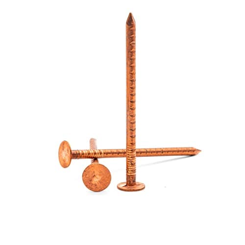 Image of Hippo Hardware (2.65mm X 50mm) Copper Clout Nails, Roofing Slate, Tree Stump Killers (Pack of 5)