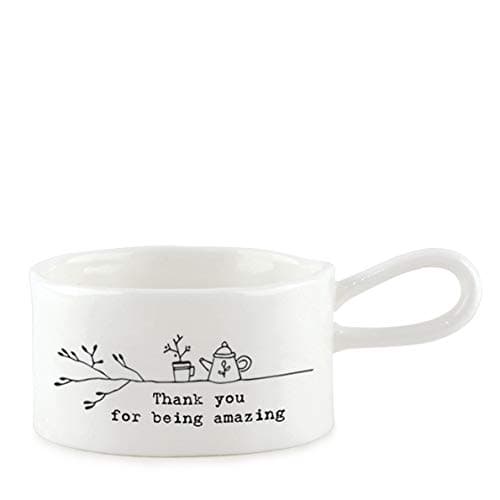 Image of East of India Tea Light Holder Sentiments Friends (Thank You)