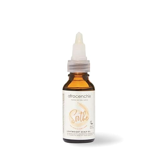 Image of Afrocenchix Soothe Lightweight & Soothing Scalp Oil, with eucalyptus, lavender & jojoba oil extracts to Relieve Itch, Reduce Flakes, Calm Irritation, & Balance Moisture to Dry & Itchy Scalps, 30 ml