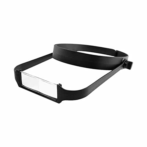 Image of Modelcraft Slimline Headband Magnifier with 4 Lenses, Black