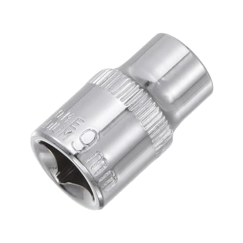 Image of Sourcingmap 3/8-Inch Drive 9mm 6-Point Shallow Socket, Metric, Cr-V
